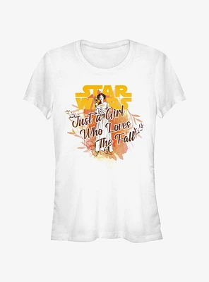 Star Wars Leia Loves The Fall Girls T-Shirt