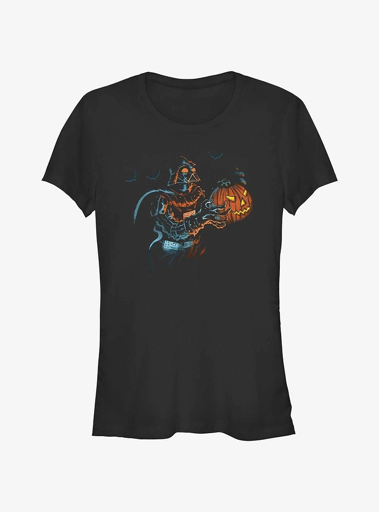 Star Wars Darth Vader Pumpkin Treat Girls T-Shirt