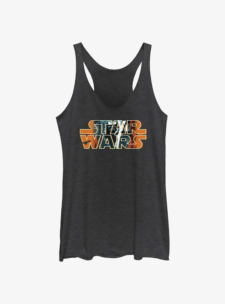 Star Wars Vader Halloween Logo Girls Tank Top