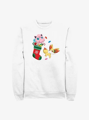 Pokemon Jiggly Puff and Fennekin Gift Stocking Sweatshirt