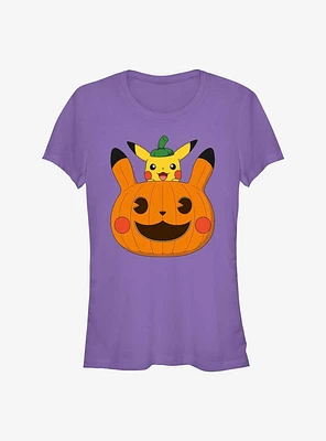 Pokemon Pumpkin Pikachu Girls T-Shirt