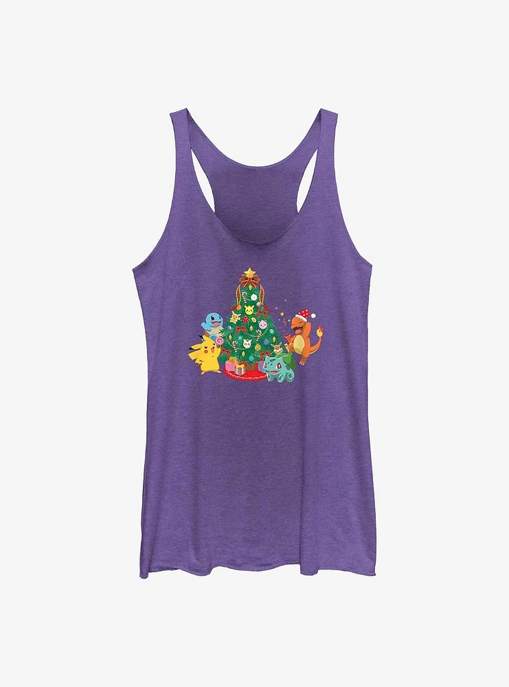 Pokemon Christmas Tree Girls Tank Top