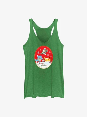 Pokemon Happy Holiday Snow Day Girls Tank