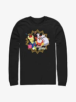 Pokemon Pichu and Delibird Holiday Party Long-Sleeve T-Shirt