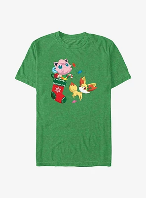 Pokemon Jiggly Puff and Fennekin Gift Stocking T-Shirt