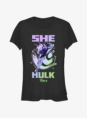 Marvel She-Hulk: Attorney At Law Punch Portrait Girls T-Shirt