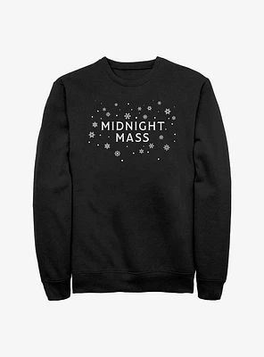 Midnight Mass Snowflake Logos Sweatshirt