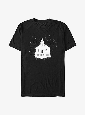 Midnight Mass Snowy Church T-Shirt