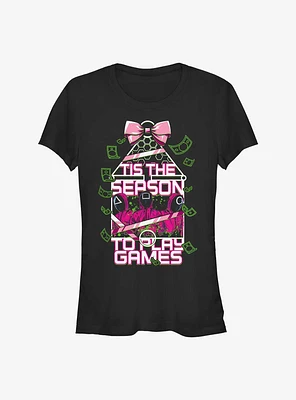 Squid Game Tis The Season To Play Games Girls T-Shirt
