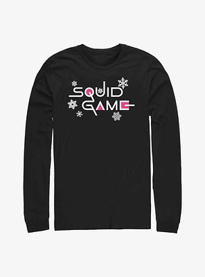Squid Game Snowflake Logo Long-Sleeve T-Shirt