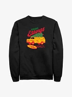 Stranger Things Season's Eatings Surfer Boy Pizza Sweatshirt