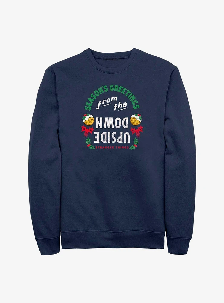 Stranger Things Season's Greetings From The Upside Down Sweatshirt