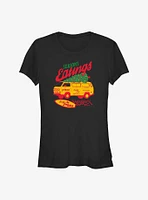 Stranger Things Season's Eatings Surfer Boy Pizza Girls T-Shirt