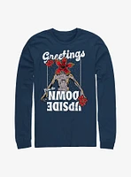 Stranger Things Demogorgon Season's Greetings Long-Sleeve T-Shirt