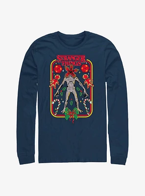 Stranger Things Demogorgon Holiday Long-Sleeve T-Shirt