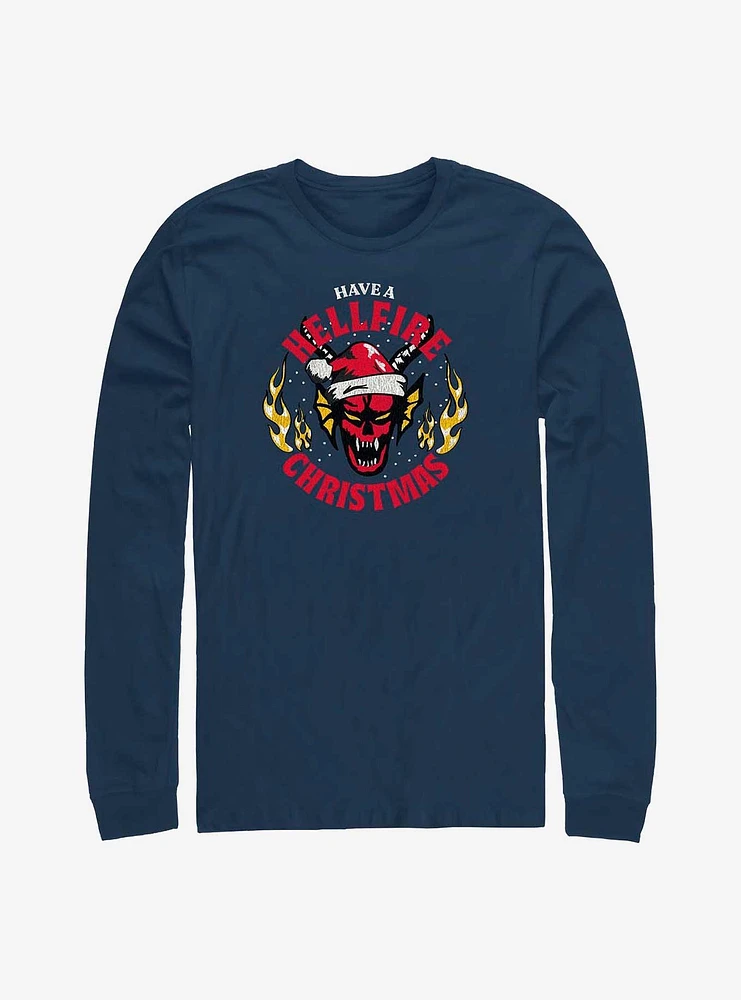 Stranger Things Have A Hellfire Christmas Long-Sleeve T-Shirt