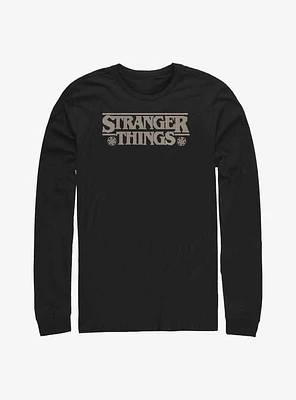Stranger Things Knitted Logo Long-Sleeve T-Shirt