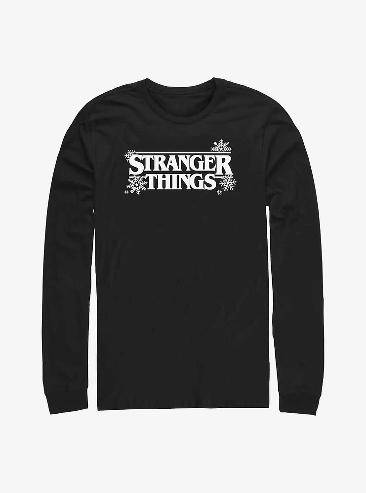 Stranger Things Snowflake Logo Long-Sleeve T-Shirt
