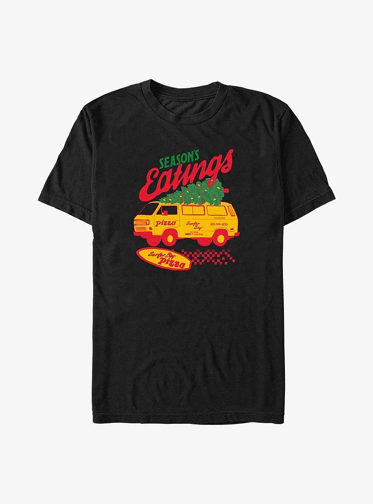 Stranger Things Season's Eatings Surfer Boy Pizza T-Shirt