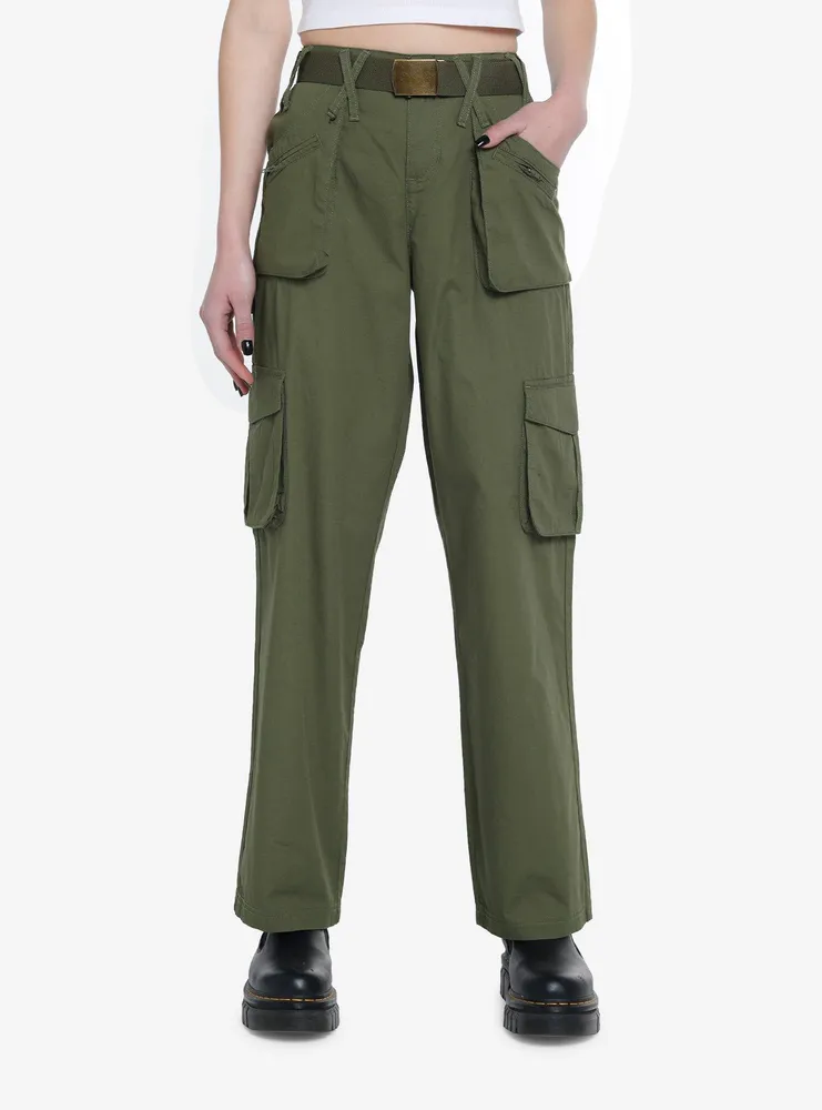 Empyre Green Corduroy Cargo Skate Pants