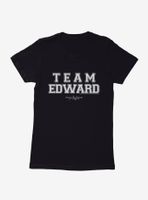 Twilight Team Edward Collegiate Font Womens T-Shirt