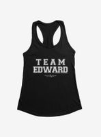 Twilight Team Edward Collegiate Font Womens Tank Top