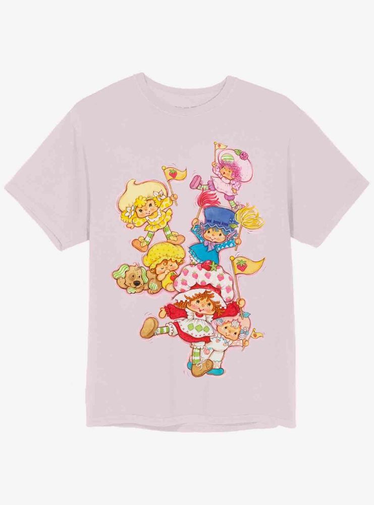 Strawberry Shortcake Celebration Boyfriend Fit Girls T-Shirt