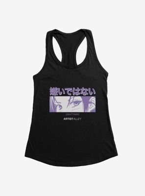 Artist Alley Anime Girl Don't Hate Womens Tank Top