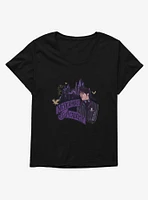 Wednesday Nevermore Academy Building Girls T-Shirt Plus