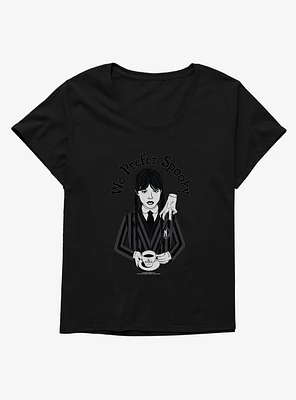 Wednesday We Prefer Spooky Girls T-Shirt Plus