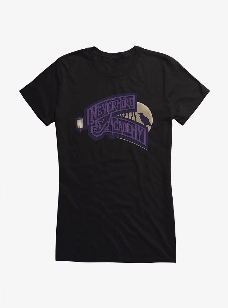 Wednesday Nevermore Academy Girls T-Shirt