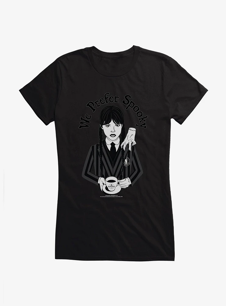 Wednesday We Prefer Spooky Girls T-Shirt