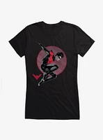 DC Comics Batman Nightwing Red Suit Jump Girls T-Shirt