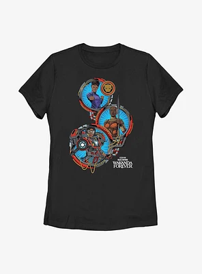 Marvel Black Panther: Wakanda Forever Shuri Okoye Ironheart Womens T-Shirt