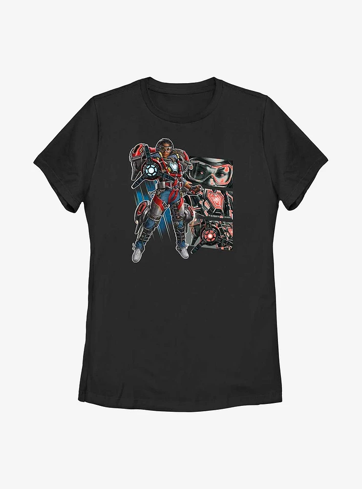 Marvel Black Panther: Wakanda Forever Ironheart Panels Womens T-Shirt