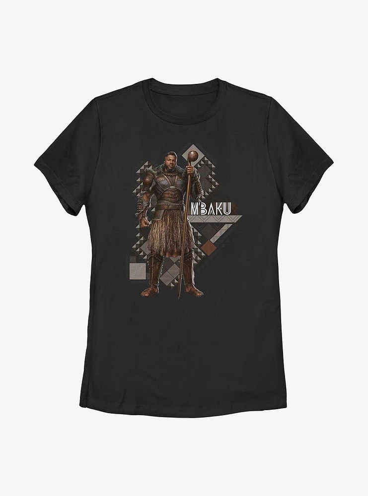 Marvel Black Panther: Wakanda Forever Mbaku Pattern Womens T-Shirt