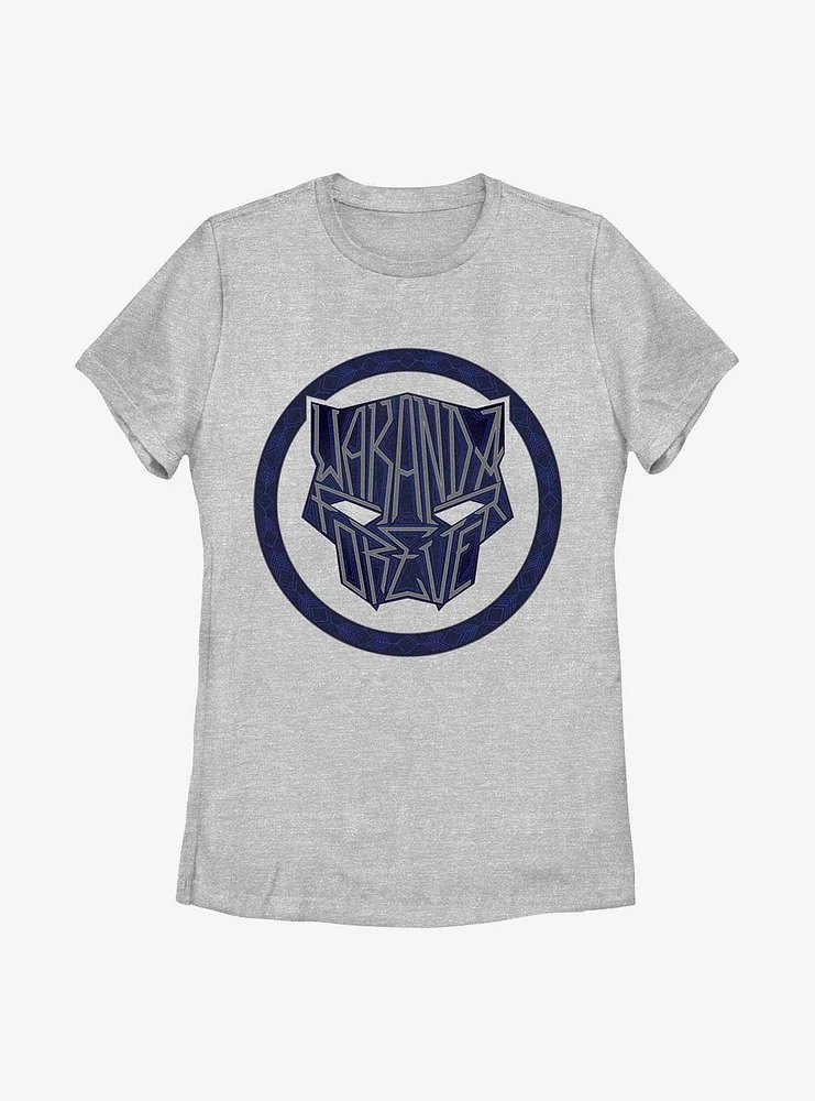 Marvel Black Panther: Wakanda Forever Sigil Graffiti Womens T-Shirt