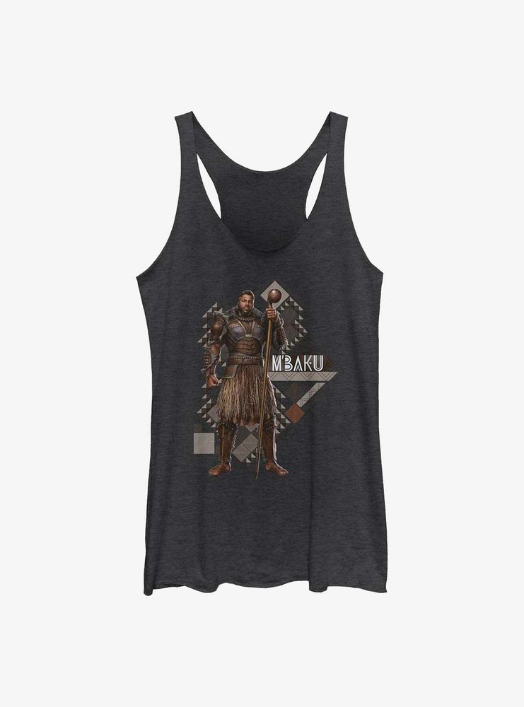 Marvel Black Panther: Wakanda Forever Mbaku Pattern Womens Tank Top