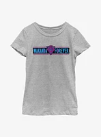 Marvel Black Panther: Wakanda Forever Banner Youth Girls T-Shirt