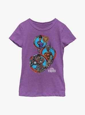Marvel Black Panther: Wakanda Forever Shuri Okoye Ironheart Youth Girls T-Shirt