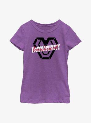 Marvel Black Panther: Wakanda Forever Ironheart Stencil Youth Girls T-Shirt