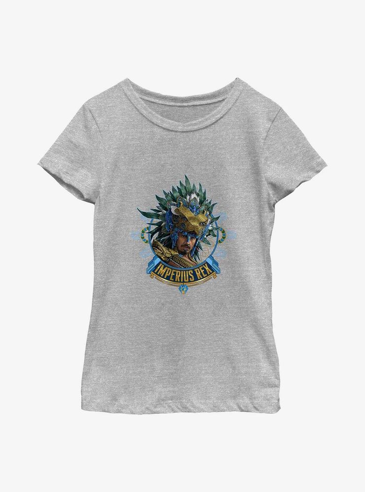 Marvel Black Panther: Wakanda Forever Imperius Rex Helmet Youth Girls T-Shirt