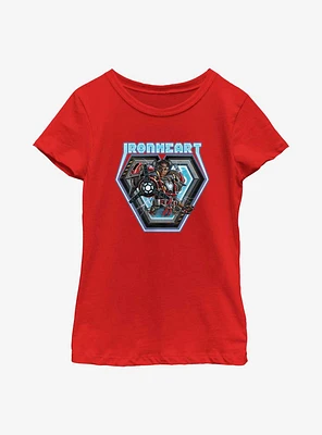 Marvel Black Panther: Wakanda Forever Ironheart Badge Youth Girls T-Shirt