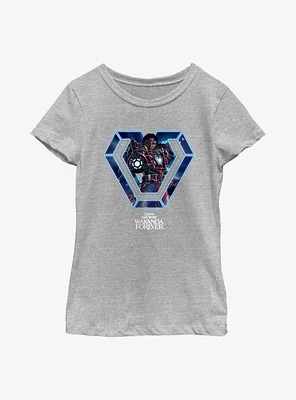 Marvel Black Panther: Wakanda Forever Ironheart Hero Stance Youth Girls T-Shirt