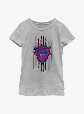 Marvel Black Panther: Wakanda Forever Panther Scratch Youth Girls T-Shirt