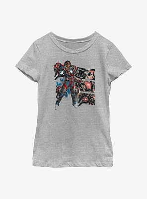 Marvel Black Panther: Wakanda Forever Ironheart Panels Youth Girls T-Shirt