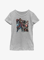 Marvel Black Panther: Wakanda Forever Ironheart Panels Youth Girls T-Shirt
