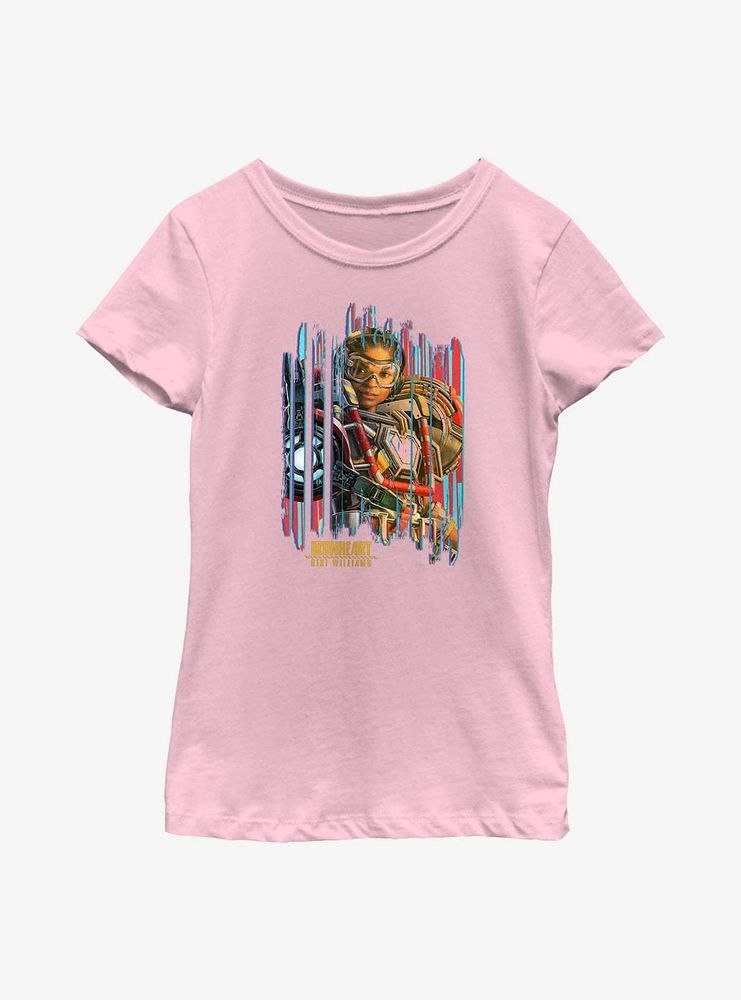 Marvel Black Panther: Wakanda Forever Ironheart Poster Look Youth Girls T-Shirt