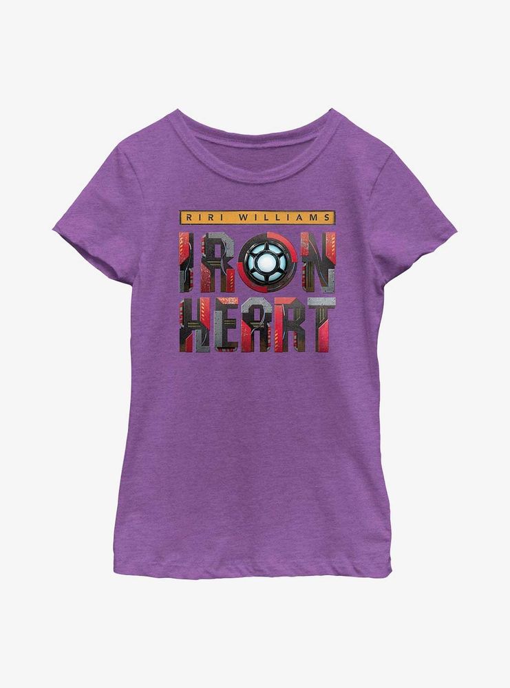 Marvel Black Panther: Wakanda Forever Riri Ironheart Text Youth Girls T-Shirt