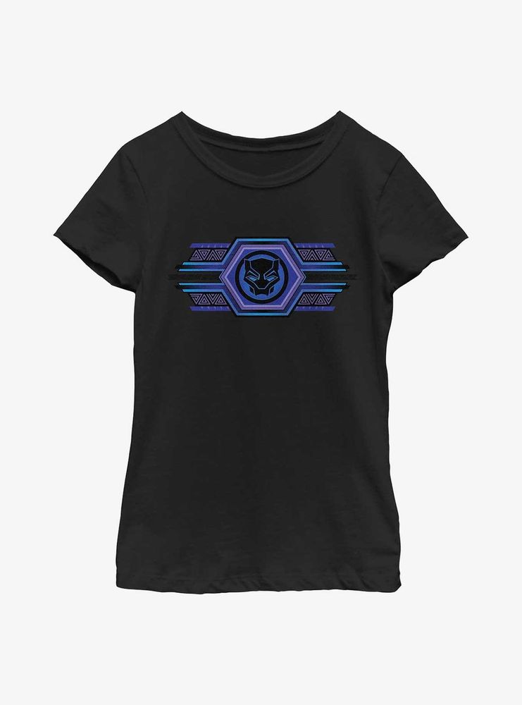 Marvel Black Panther: Wakanda Forever Sigil Hexes Youth Girls T-Shirt